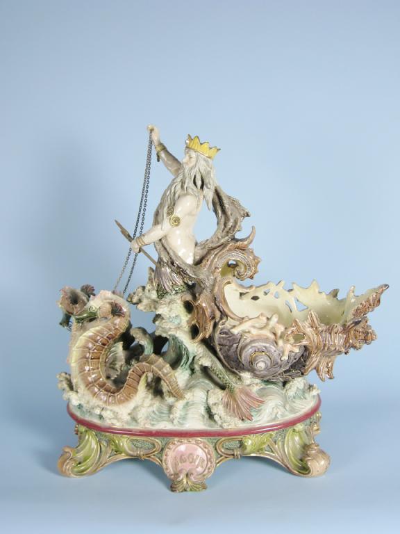 Appraisal: A Continental porcelain Table Centre Piece in the form of