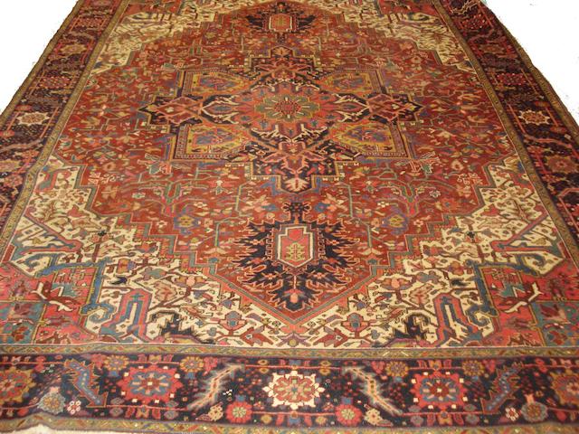 Appraisal: A Heriz carpet North West Persia cm x cm