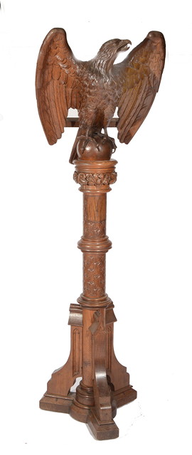 Appraisal: A VICTORIAN CARVED OAK LECTERN in the form of an