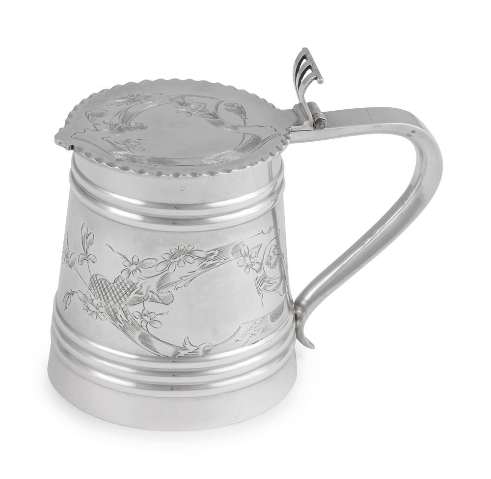 Appraisal: A Russian Silver Tankard A Russian Silver Tankard Mark Likely