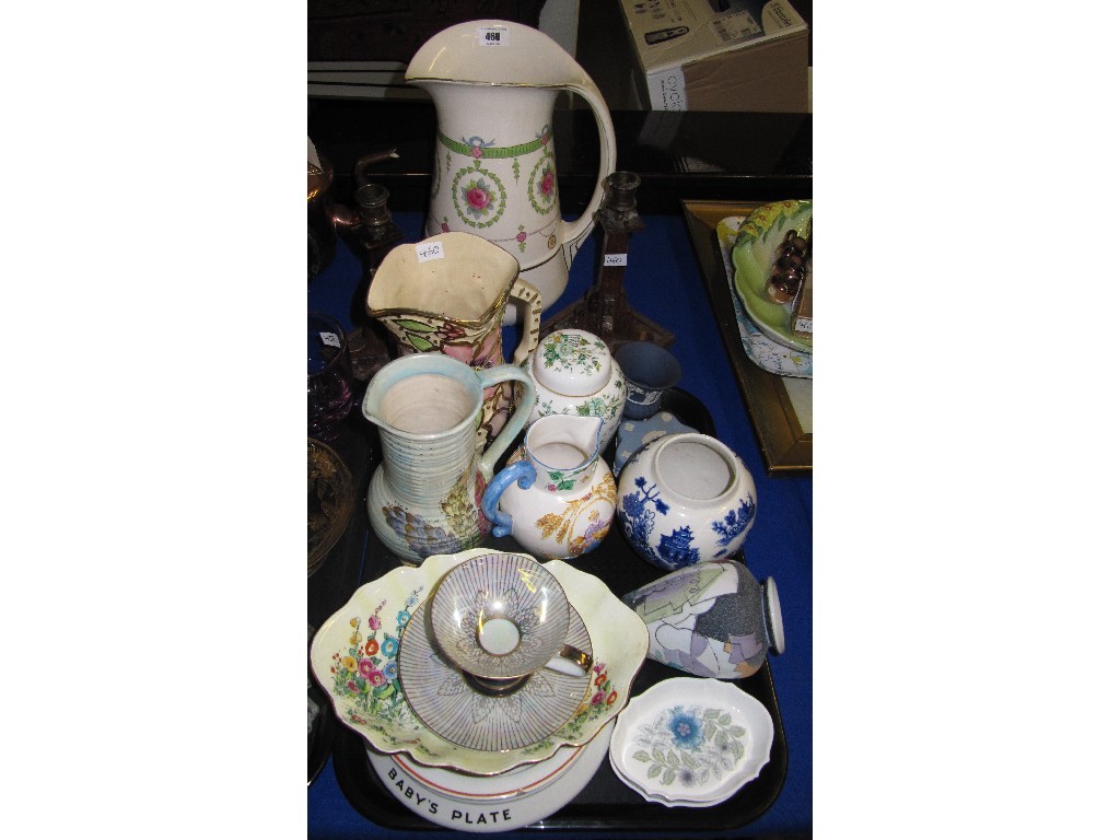 Appraisal: Tray lot of assorted ceramics etc to include Mintons jug