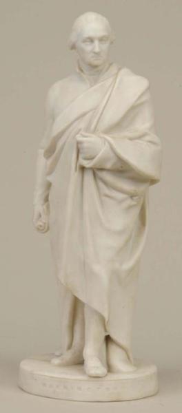 Appraisal: Rare Parian Statue of Washington Description Circa Base impressed Washington