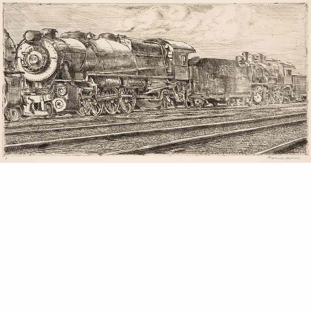 Appraisal: Reginald Marsh - P R R LOCO WAITING TO BE