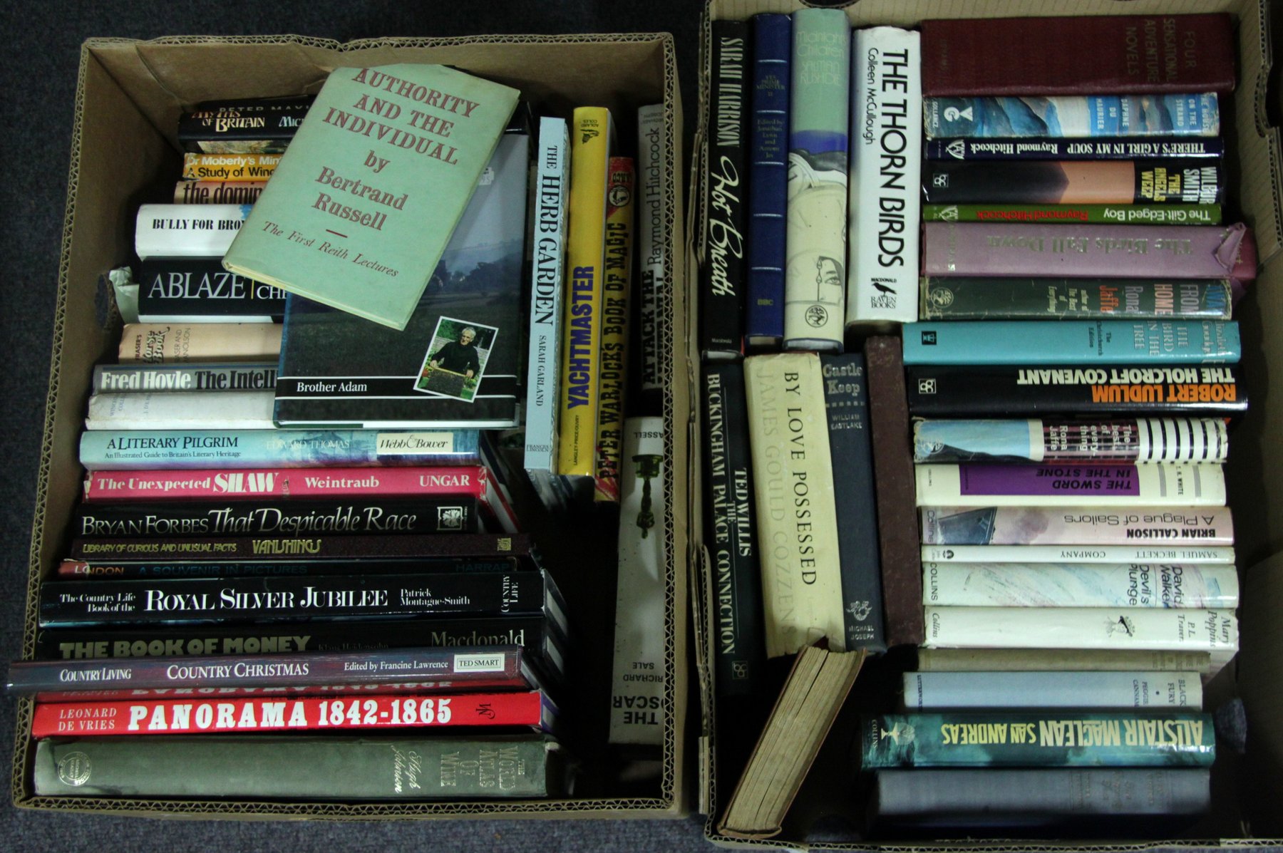 Appraisal: Two boxes of books various