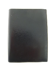 Appraisal: A black leather Hermes wallet with address book and provision