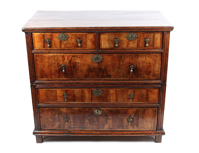 Appraisal: AN TH CENTURY OAK AND WALNUT CHEST IN TWO HALVES