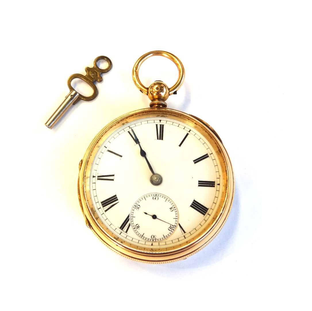 Appraisal: A gentleman's ct gold cased key wind openfaced pocket watch