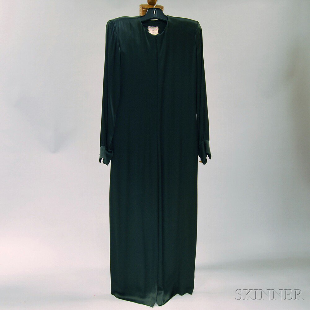 Appraisal: Black Floor-length Lady's Evening Jumpsuit Yves Saint Laurent Paris FR