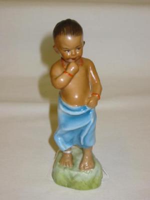 Appraisal: A ROYAL WORCESTER PORCELAIN FIGURE Burmah by F G Doughty