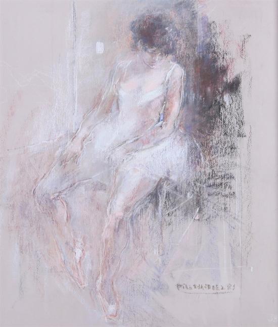 Appraisal: PILAR VASQUEZ Argentinian THE BALLERINA signed and dated lower right