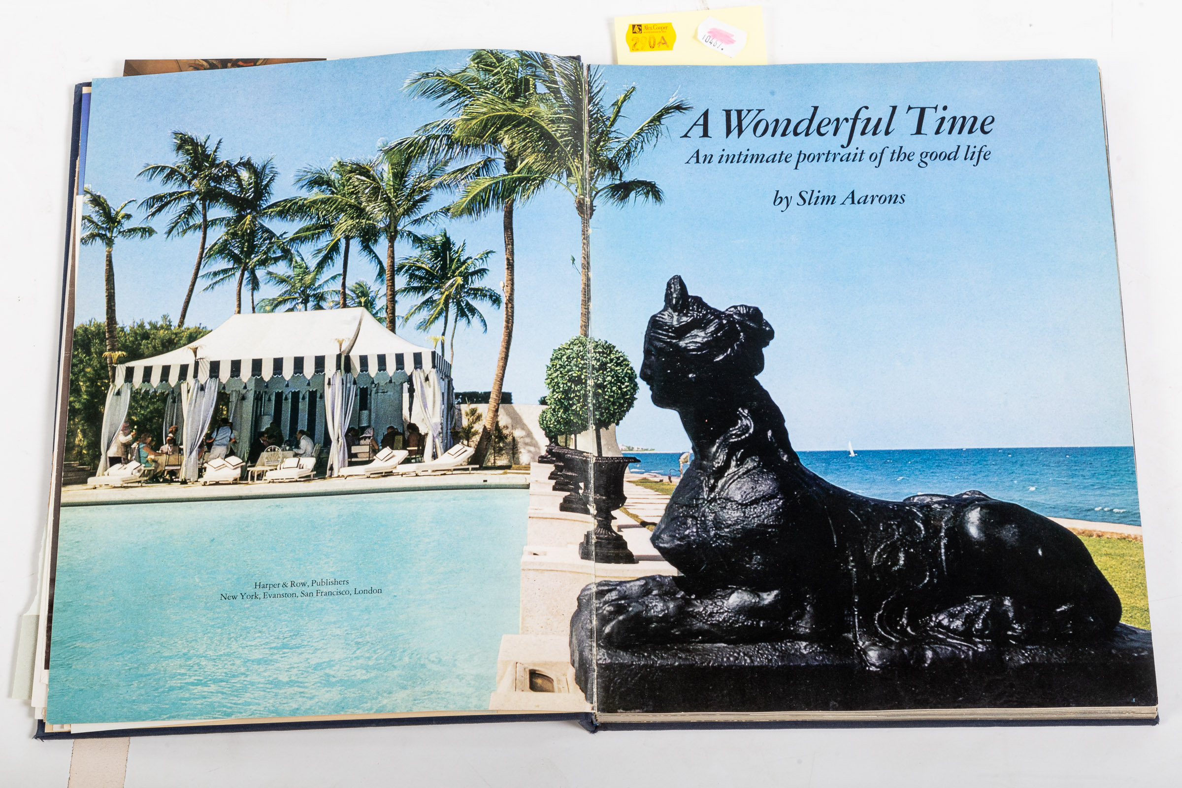 Appraisal: SLIM AARONS A WONDERFUL TIME SIGNED Slim Aaarons A WONDERFUL