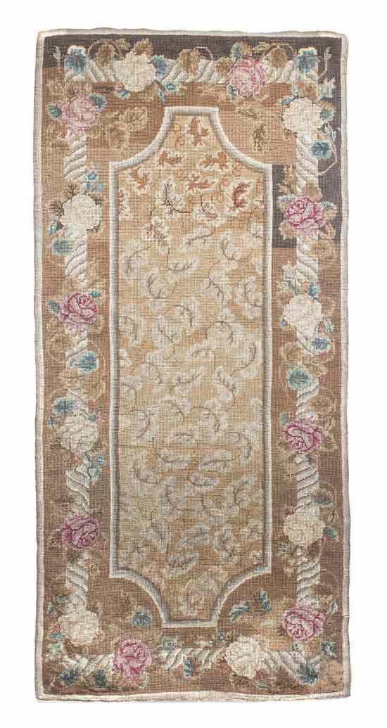 Appraisal: An Aubusson Wool Tapestry having allover fig leaf decoration within