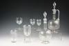 Appraisal: SET PCS CRYSTAL GLASSWARE - Set of Fine Engraved Clear