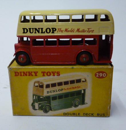 Appraisal: Double Deck Bus Dunlop cream red boxed G