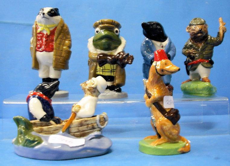 Appraisal: Wade Figures from the Wind in the Willows Series comprising