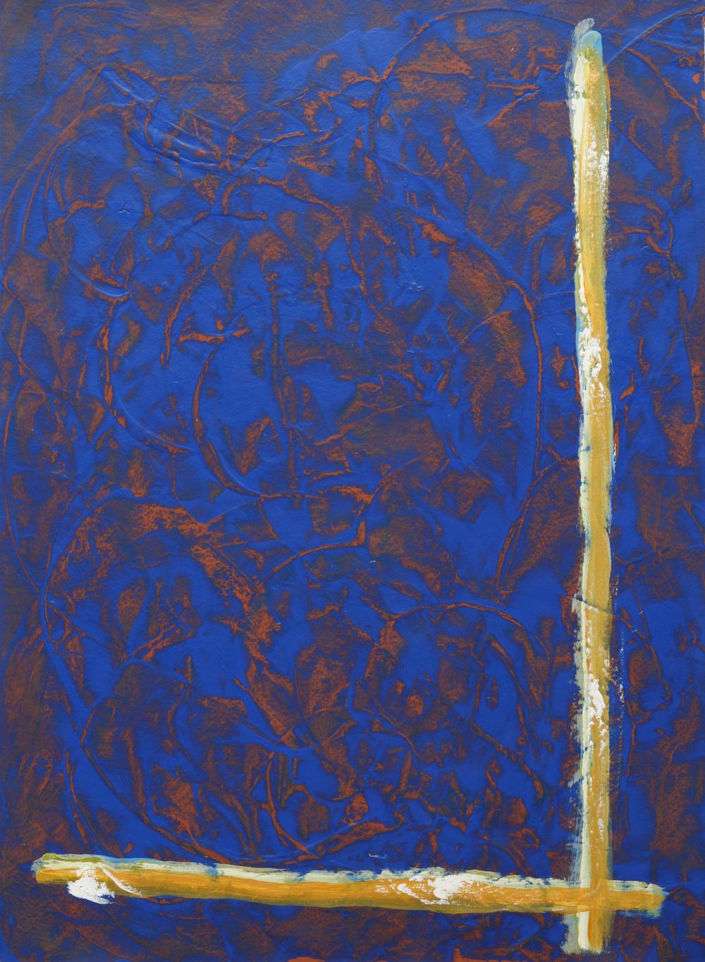 Appraisal: Cora Kelley Ward American Louisiana - Abstract Composition in Blue