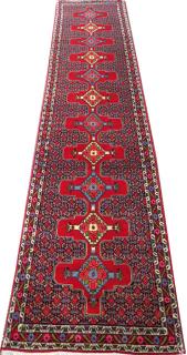 Appraisal: PERSIAN BIJAR WOOL RUNNER PERSIAN BIJAR WOOL RUNNER ' X