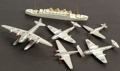 Appraisal: Dinky a group of unboxed Aircraft - lot comprises Mercury