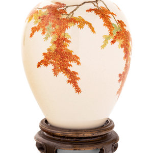 Appraisal: A Fine Satsuma Vase BY YABU MEIZAN - of ovoid