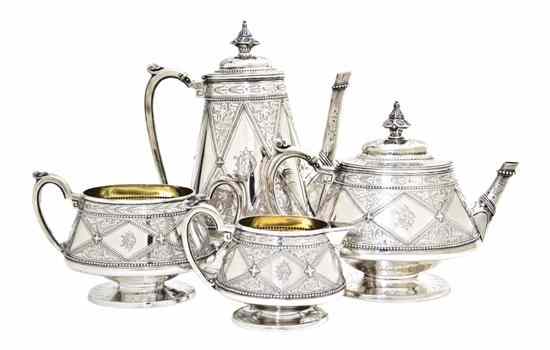 Appraisal: An English Silver Tea and Coffee Service Robert Hannell IV