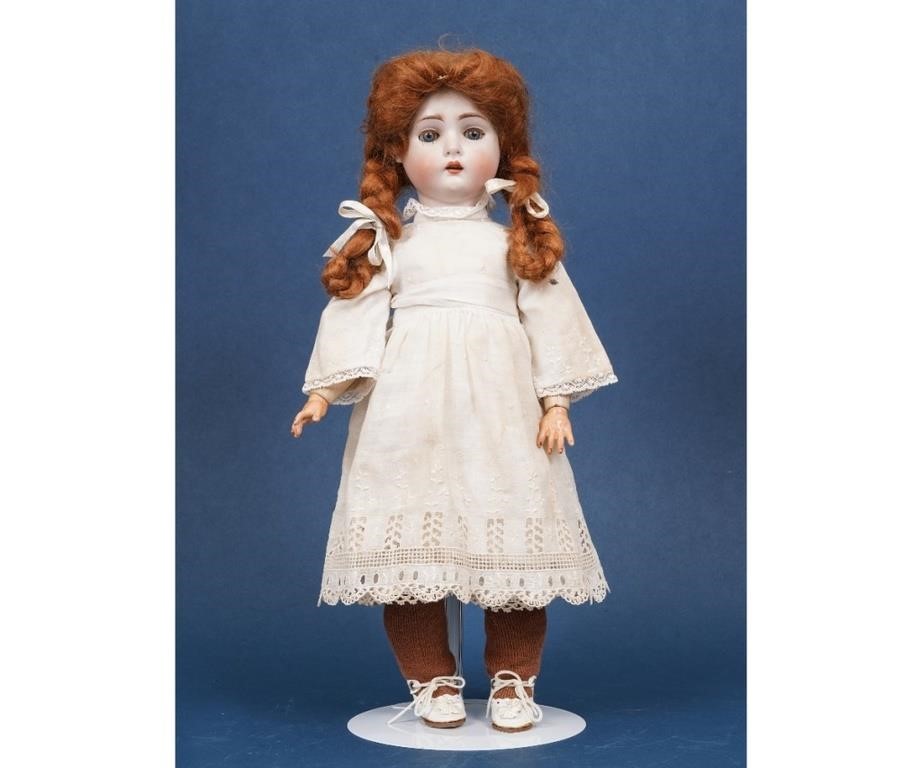 Appraisal: German bisque head doll with wood composition body h