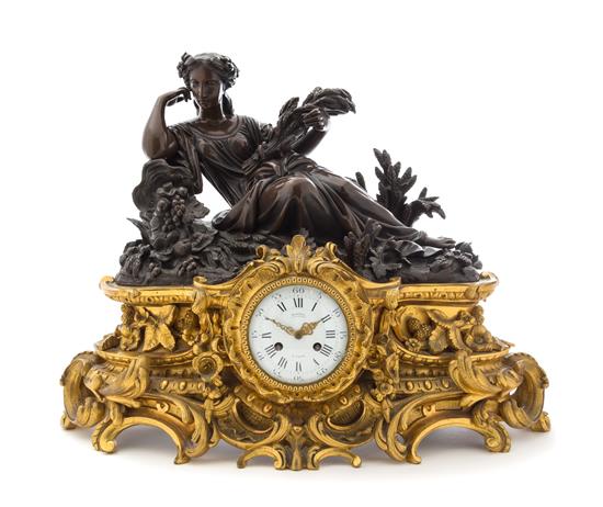 Appraisal: Sale Lot A Napoleon III Gilt and Patinated Bronze Figural