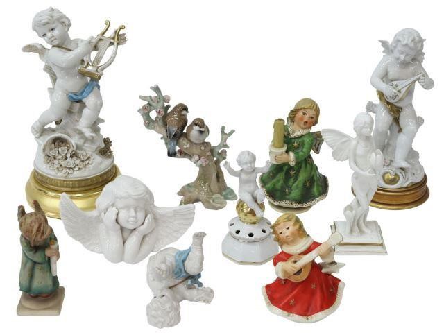 Appraisal: lot of Collection of porcelain and ceramic figures thc most