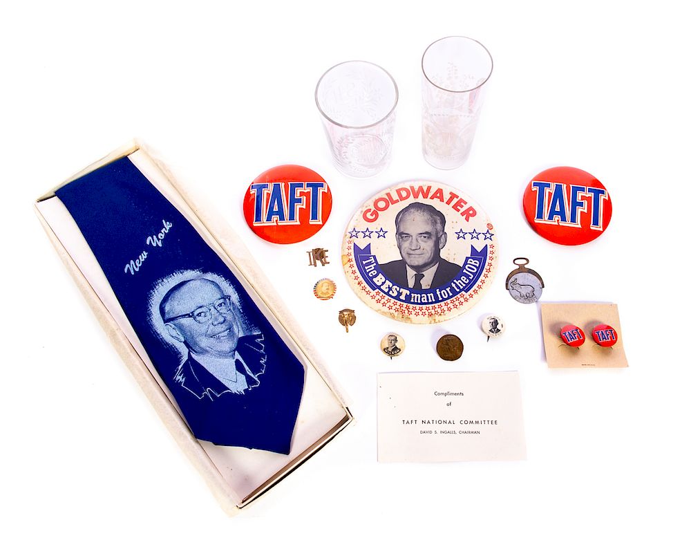 Appraisal: Grouping of Presidential Political Advertising Items Good condition with no