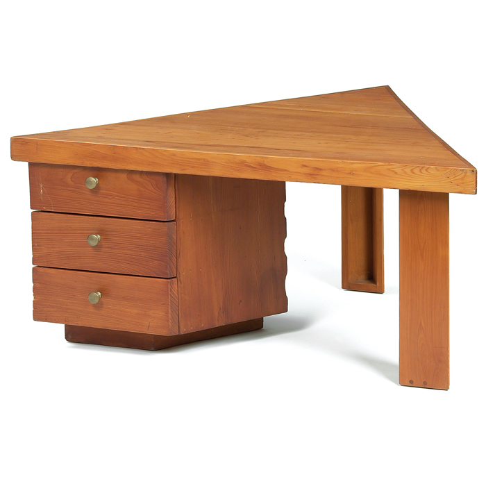 Appraisal: Frank Lloyd Wright desk designed for the Richard C Smith