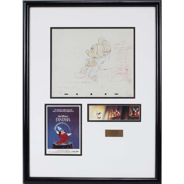 Appraisal: Walt Disney Studios Fantasia original animation sketch of Mickey Mouse