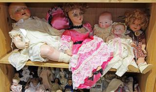 Appraisal: lot of Dolls consisting of two German dome head baby