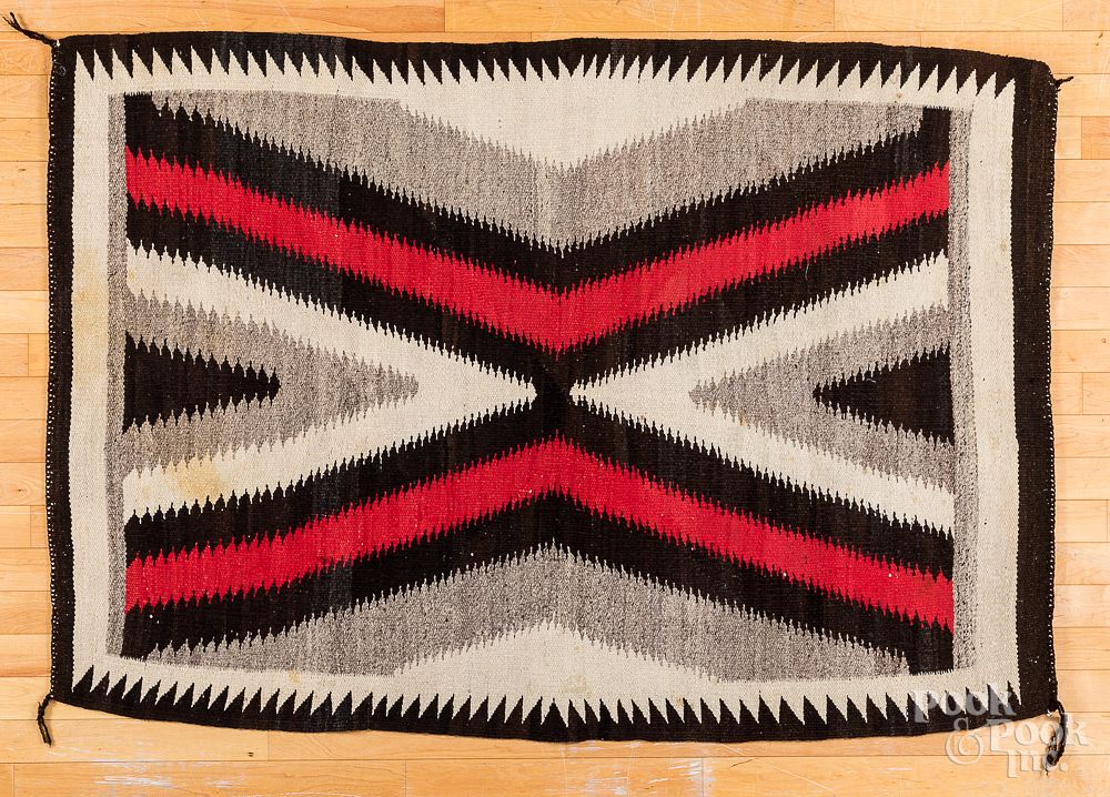 Appraisal: Navajo Indian rug x Navajo Indian rug x Provenance The