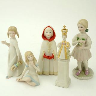 Appraisal: Group pf Five Cybis Bisque Porcelain Figurines Group pf Five