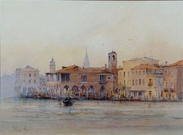 Appraisal: DAVID HOWELL b - Venice signed watercolour x