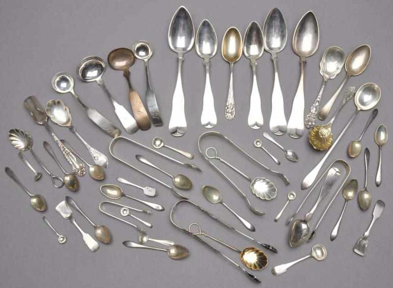 Appraisal: A Group of American and English Silver Flatware th- thC