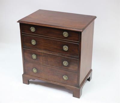 Appraisal: A George III mahogany chest commode circa cm x cm