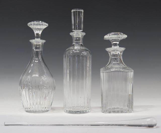 Appraisal: lot of French Baccarat crystal decanters and stoppers including Harmonie