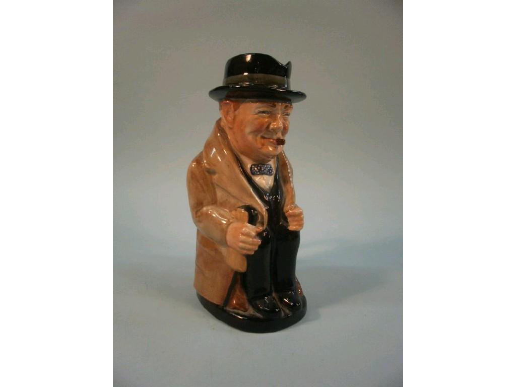 Appraisal: A Royal Doulton Winston Churchill character jug printed mark and