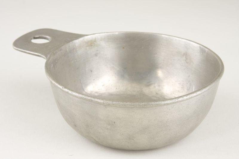 Appraisal: American Tab-Handle Pewter Porringer early th century unmarked likely Pennsylvania