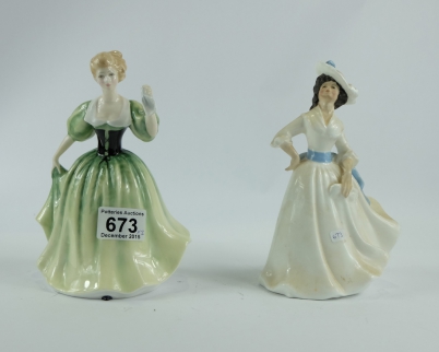 Appraisal: Royal Doulton lady figures Lily HN and Margaret HN