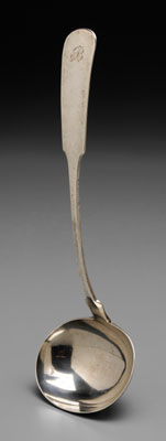 Appraisal: Southern Coin Silver Ladle Savannah Georgia early th century downturned