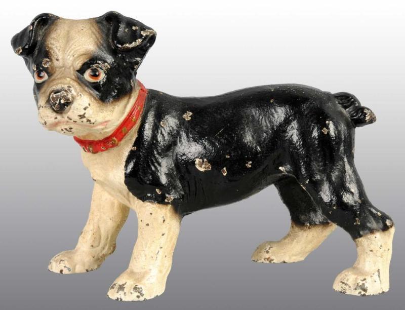 Appraisal: Cast Iron Standing Boston Terrier Doorstop Description Made by Hubley