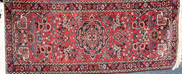 Appraisal: Antique Persian Lilihan rug ' x ' Good condition EST