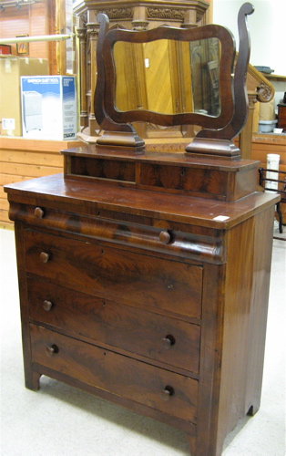 Appraisal: EMPIRE MAHOGANY DRESSER late classicism American mid th century the