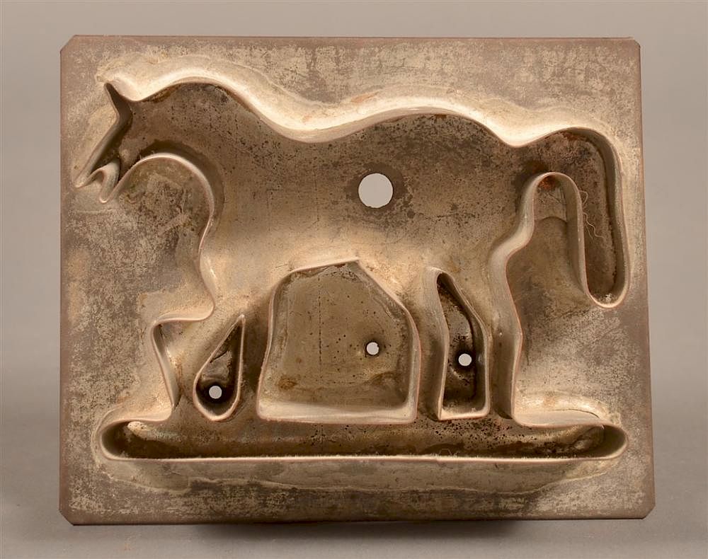 Appraisal: Pennsylvania Horse Form Tin Cookie Cutter Antique Pennsylvania Horse Form