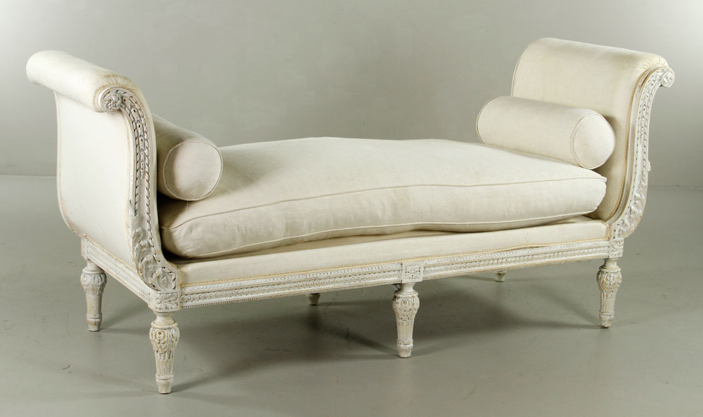 Appraisal: - th C Italian Day Bed th century Italian day