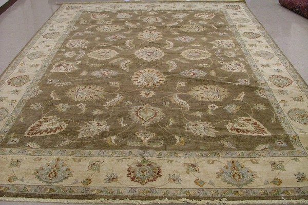 Appraisal: ORIENTAL INDO-PERSIAN CARPET overall floral design on green ground '