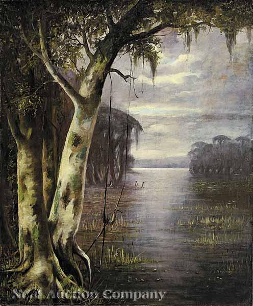 Appraisal: Joseph Rusling Meeker American Missouri - Bayou Peyone LA oil