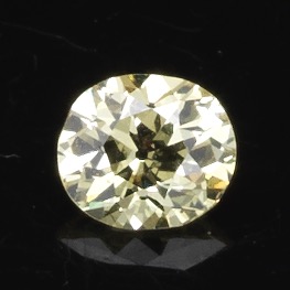 Appraisal: UNMOUNTED CARAT FANCY YELLOW DIAMOND GIA REPORT mm x mm