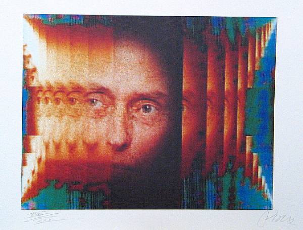 Appraisal: Nam June Paik Living Theatre Color offset lithograph printed on